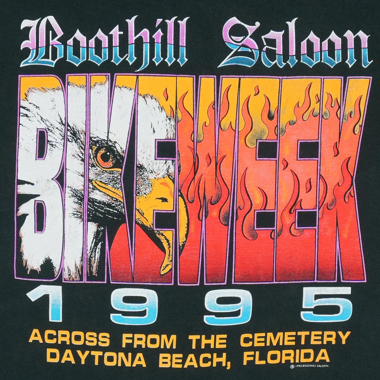 1995 Boothill Saloon Bike Week Shirt