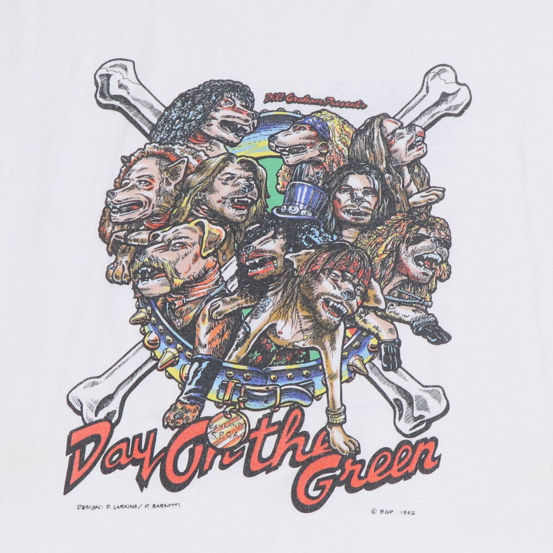 1992 Metallica Guns N Roses Day On The Green Shirt | Authentic