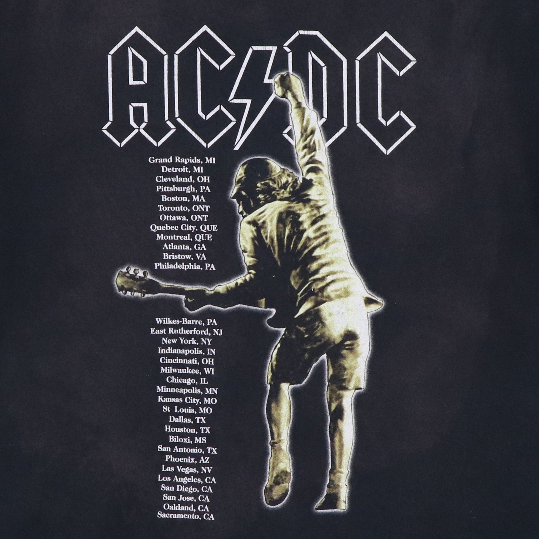 2001 ACDC Stiff Upper Lip Tour Shirt | Authentic Vintage Tee