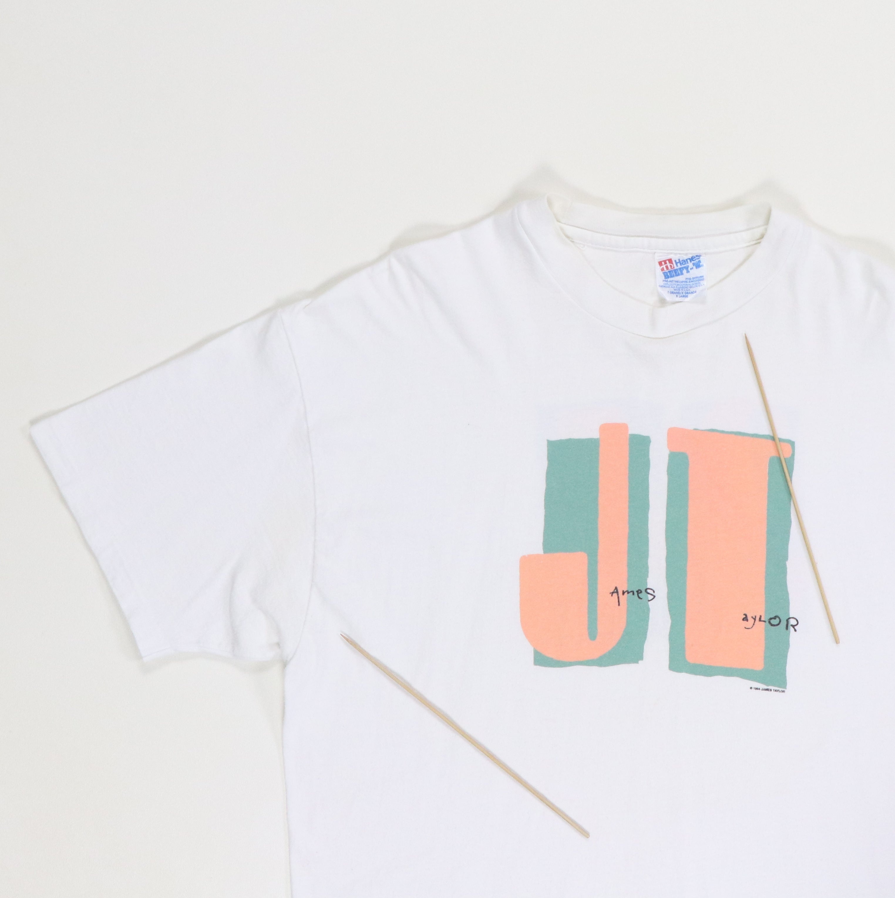 1994 James Taylor Tour Shirt | Authentic Vintage Tee – WyCo Vintage