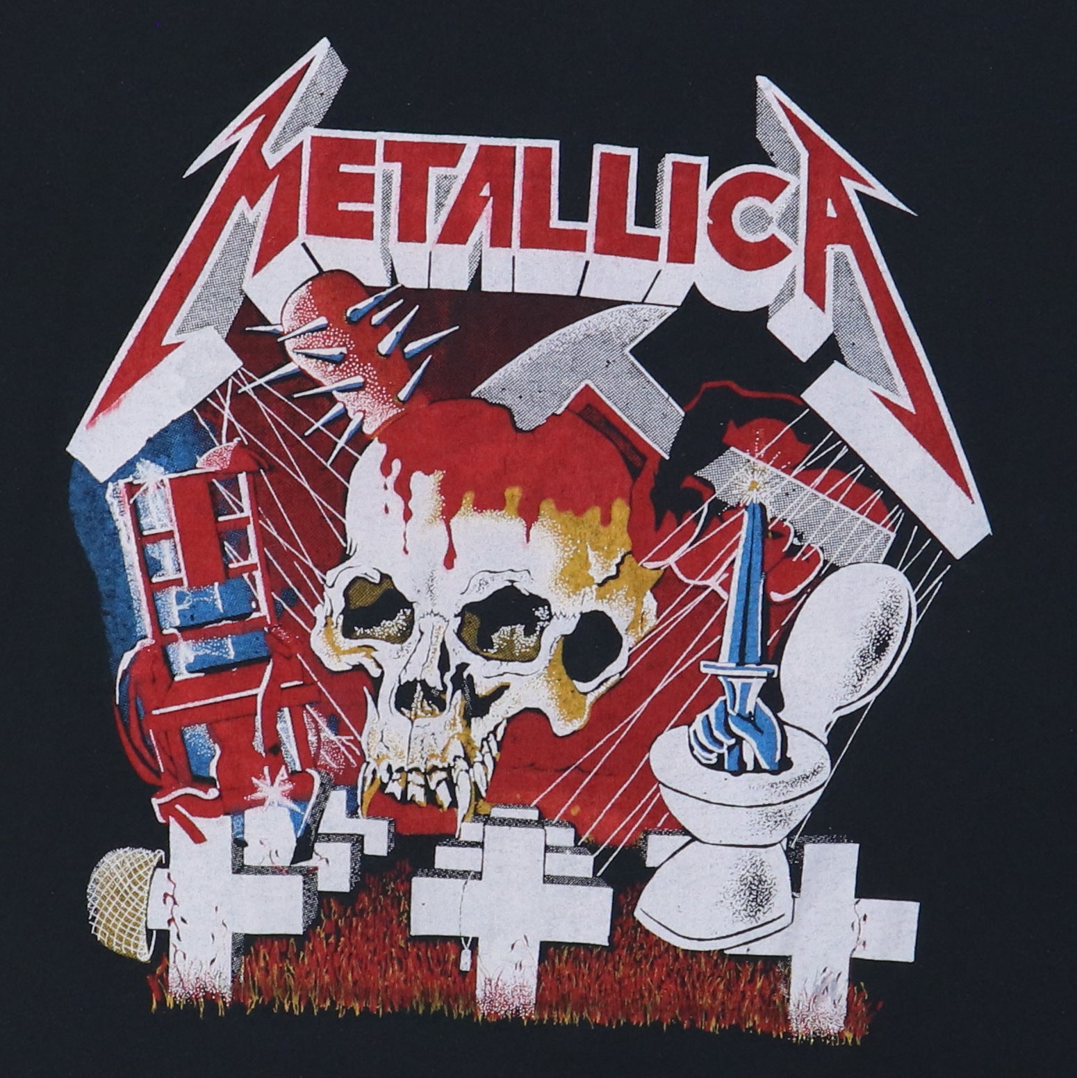 1980s Metallica Crash Course In Brain Surgery Shirt | Authentic
