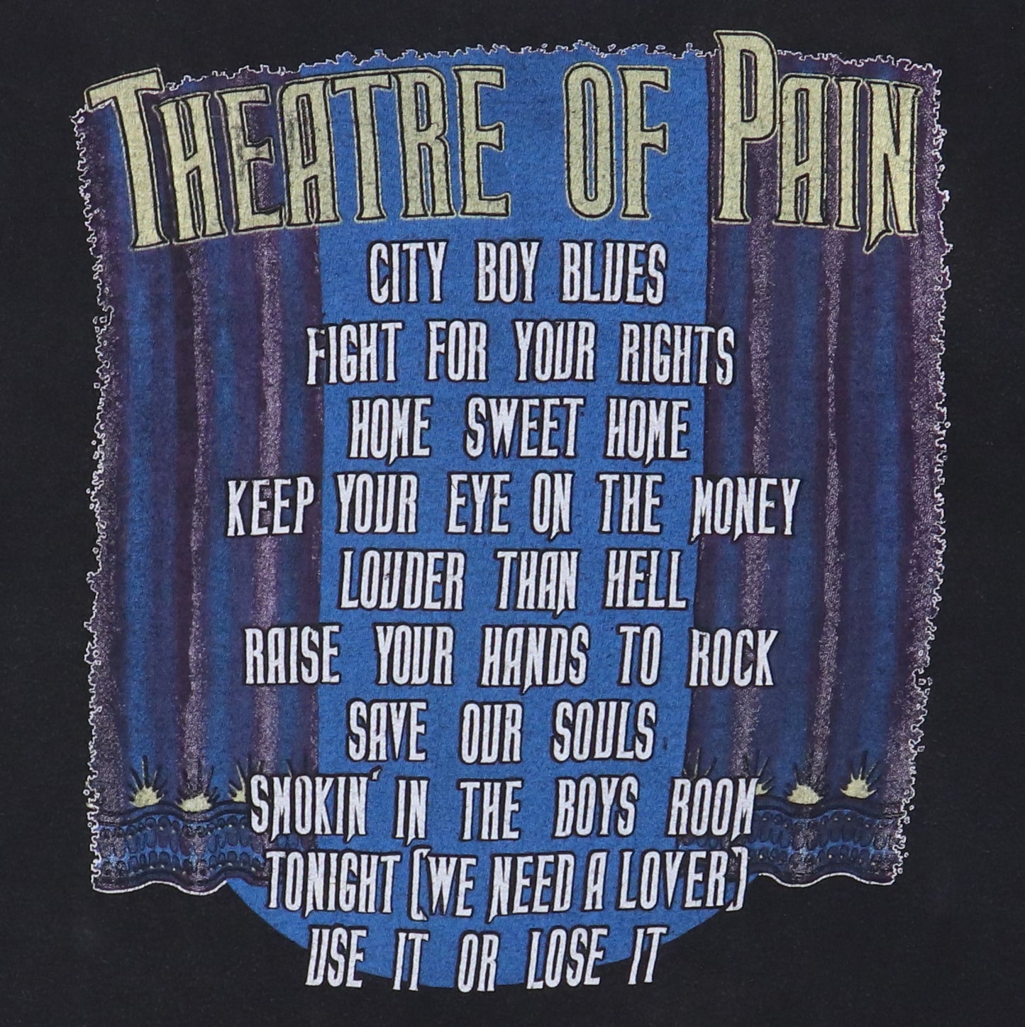 1985 Motley Crue Theatre Of Pain Shirt
