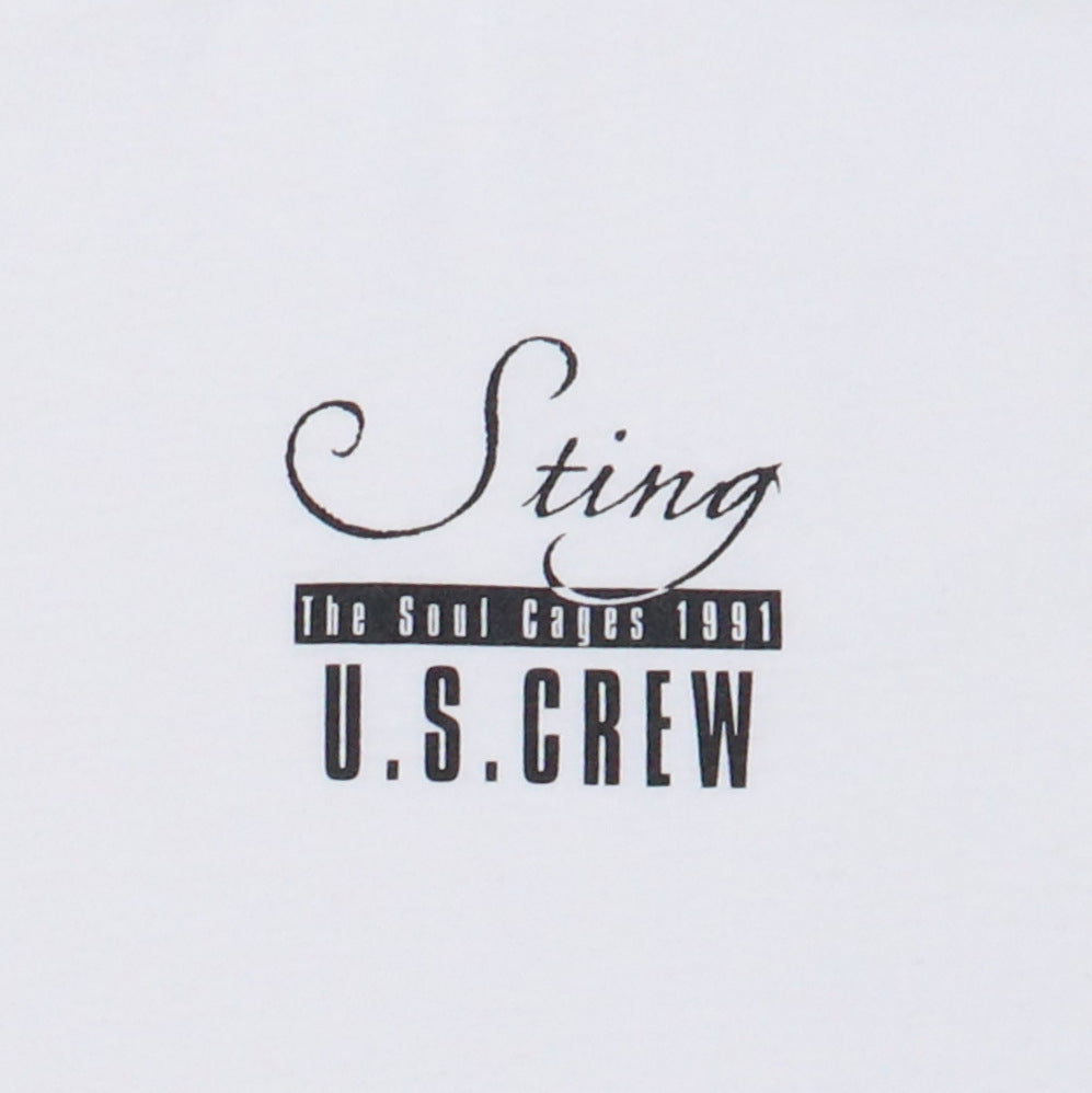 1991 Sting Soul Cages Crew Tour Shirt | Authentic Vintage Tee