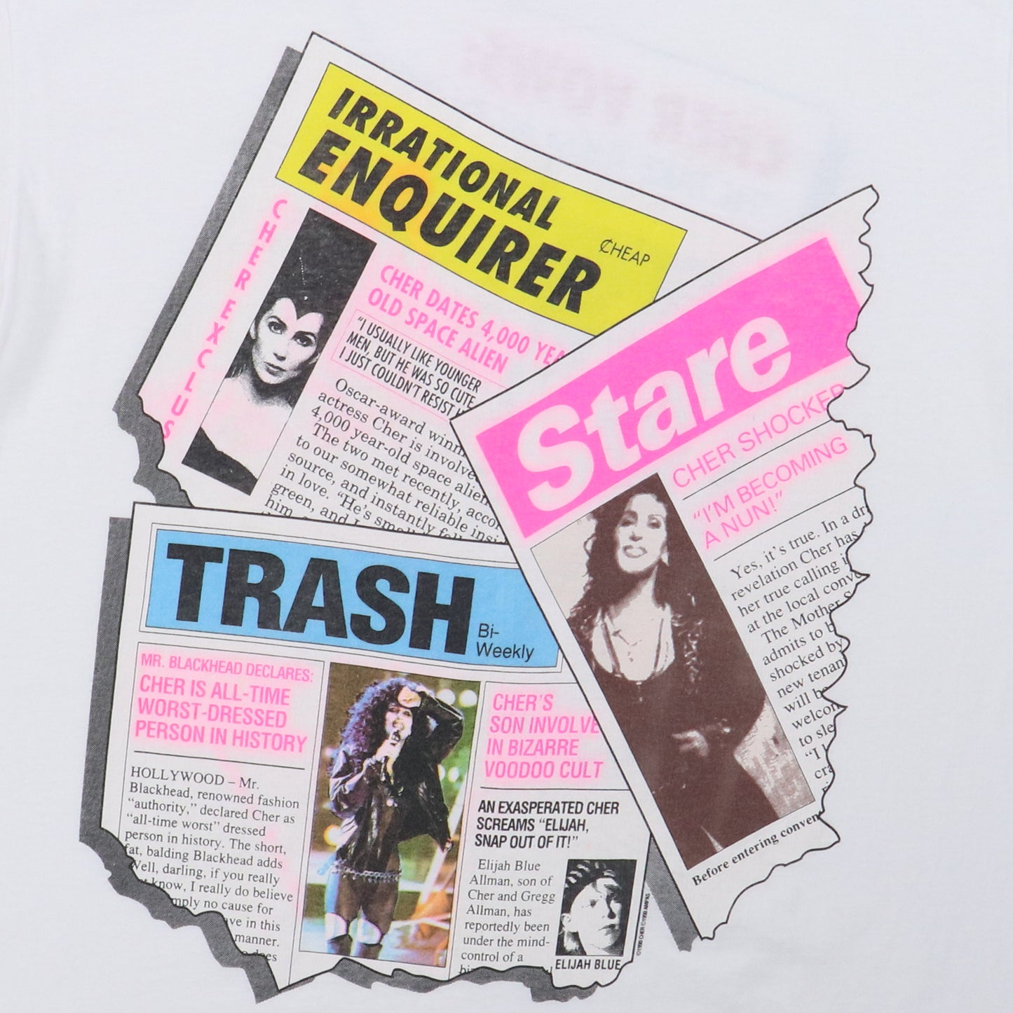 1990 Cher Tabloid Shirt