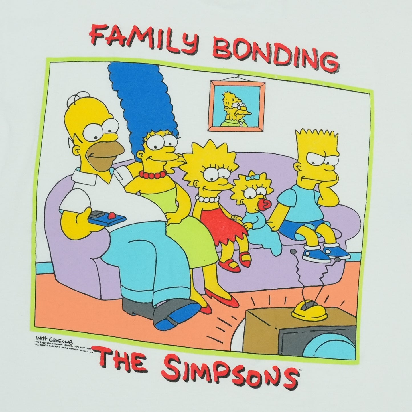 1989 The Simpsons Family Bonding Shirt