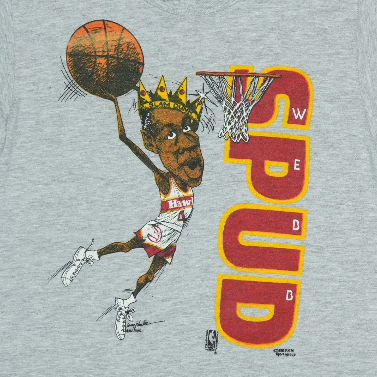 1986 Spud Webb Slam Dunk Champion Shirt