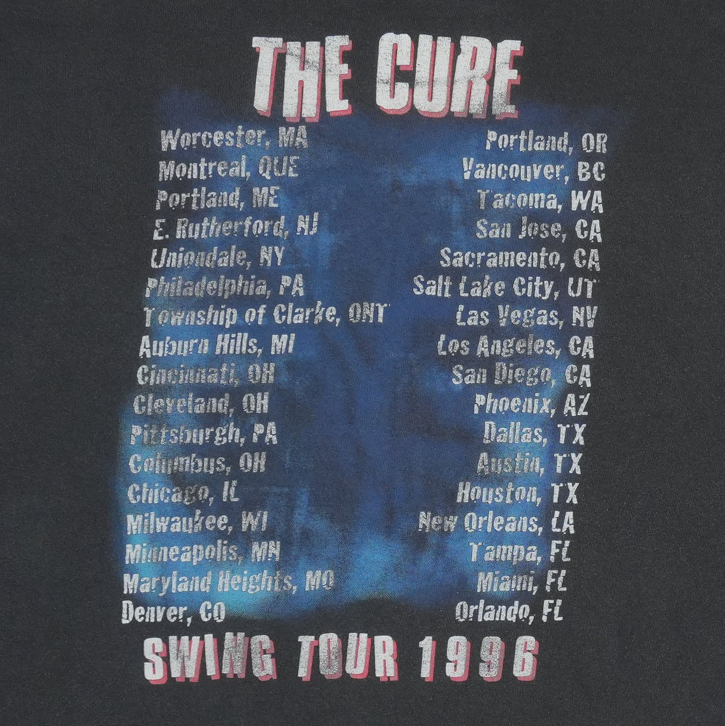1996 The Cure Swing Tour shirt