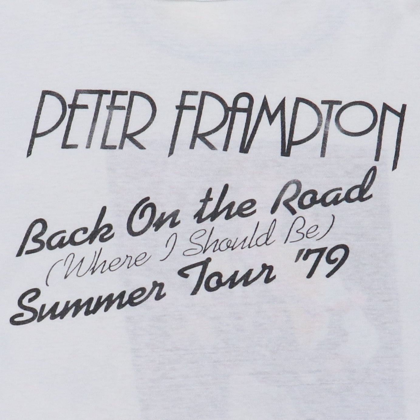 1979 Peter Frampton Summer Tour Shirt