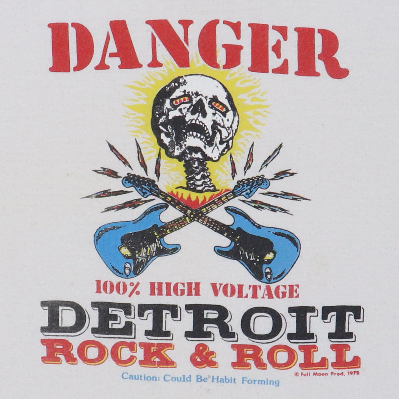 1978 Danger Detroit Rock & Roll Jersey Shirt