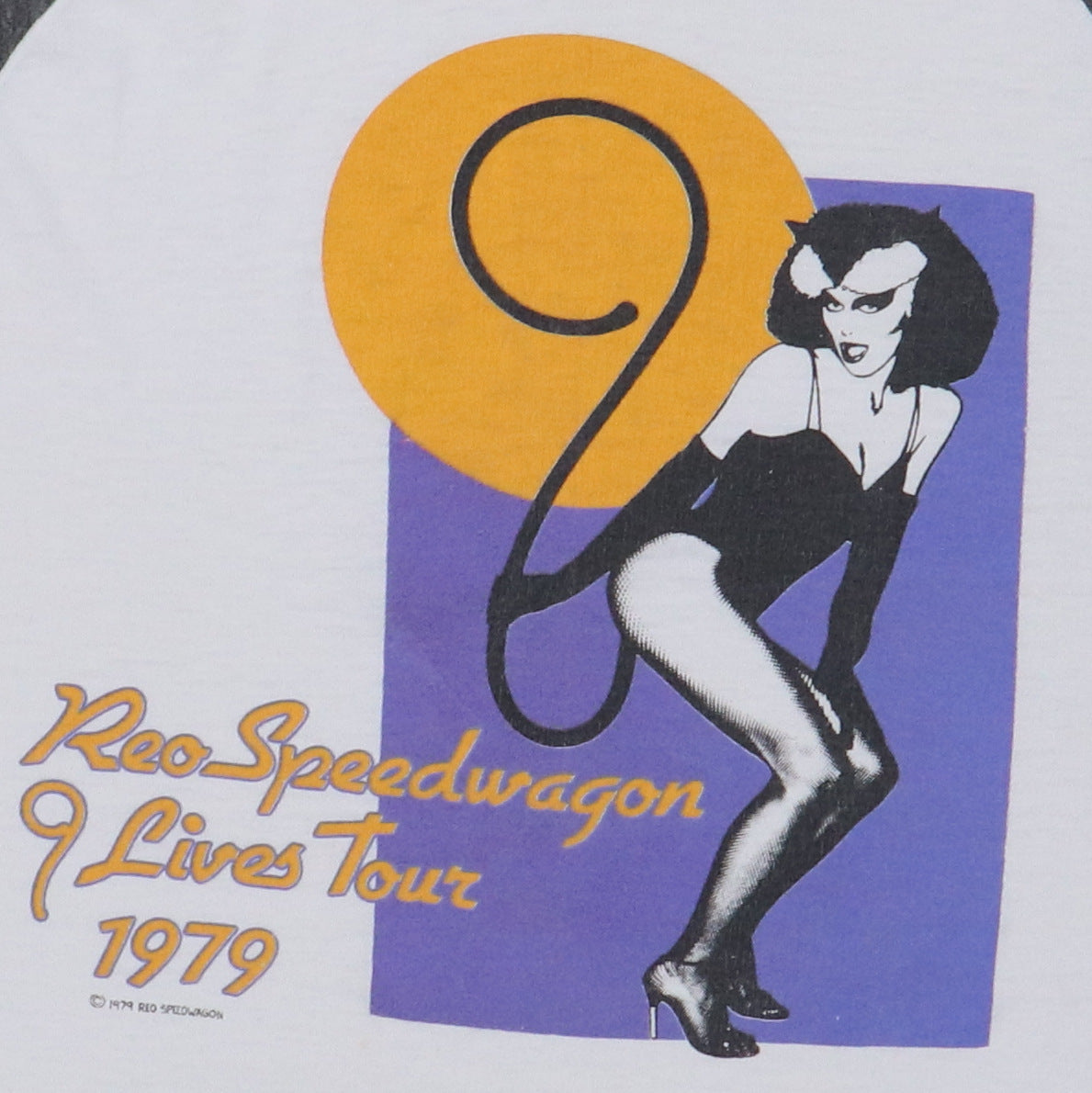 1979 REO Speedwagon 9 Lives Tour Jersey Shirt