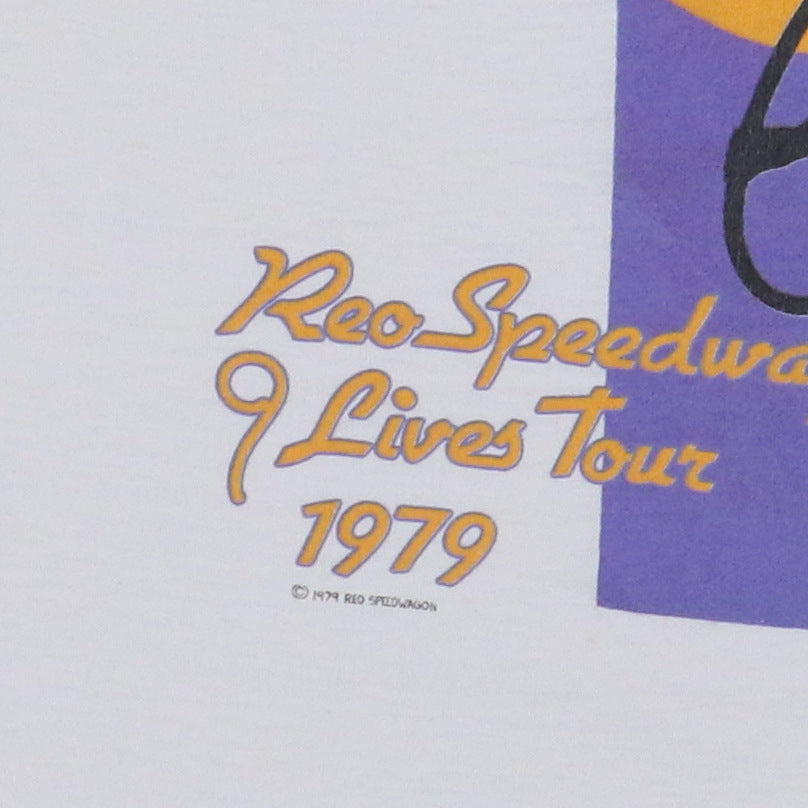 1979 REO Speedwagon 9 Lives Tour Jersey Shirt