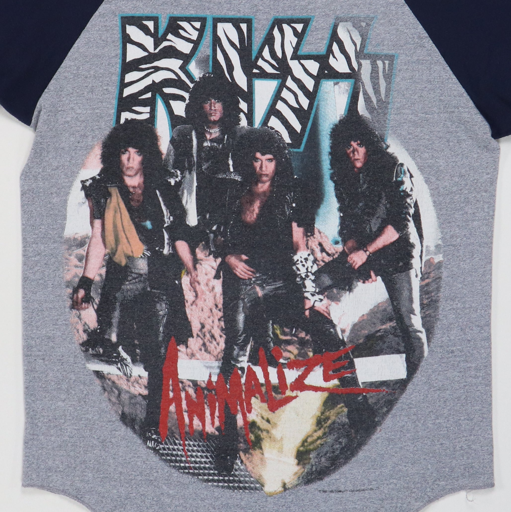 1985 Kiss Animalize Tour Jersey Shirt | Authentic Vintage Jersey