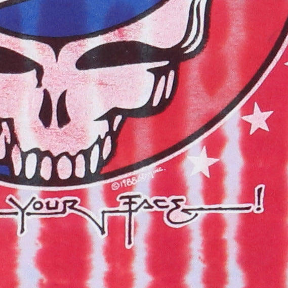 Grateful Dead Steal Your Face Syf Maglietta Unisex Garcia Bianca