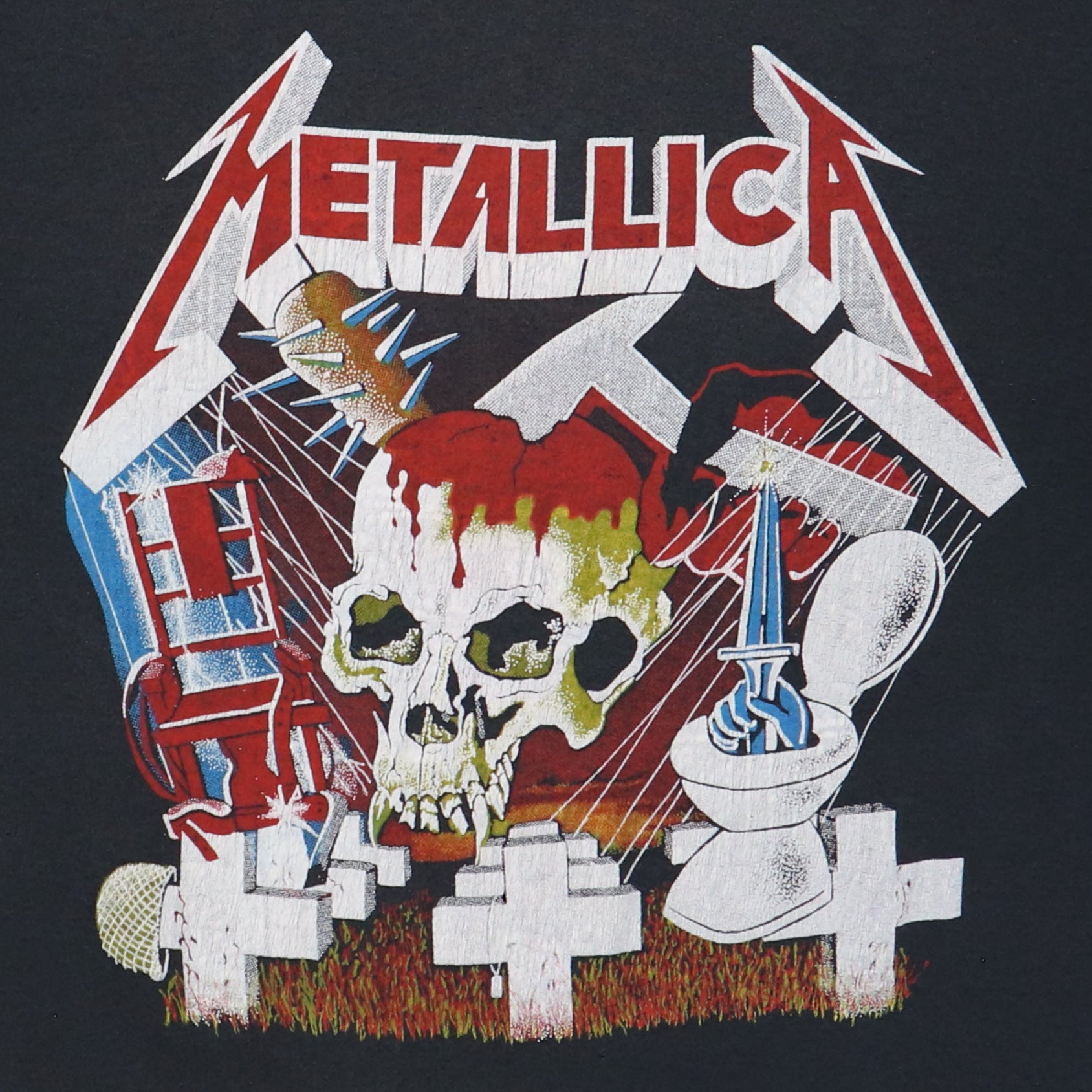 1980s Metallica Crash Course In Brain Surgery Shirt | Authentic