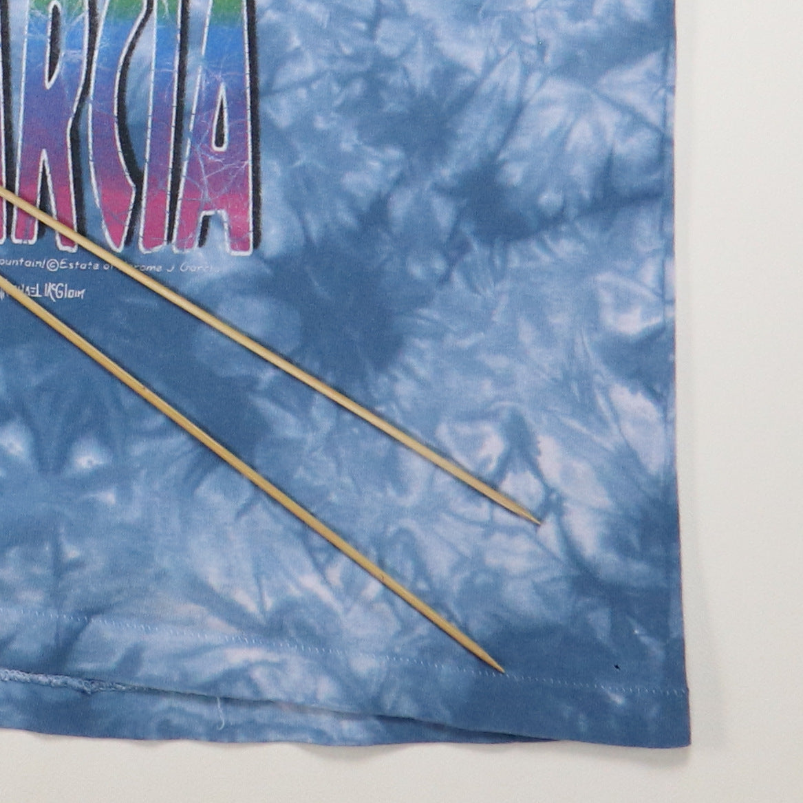Maglietta Gildan Tie Dye Pesante Blu Royal Grigio Psichedelico Manica Corta
