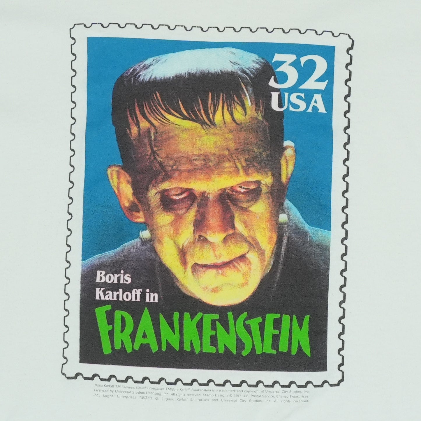 1997 Frankenstein Stamp Shirt