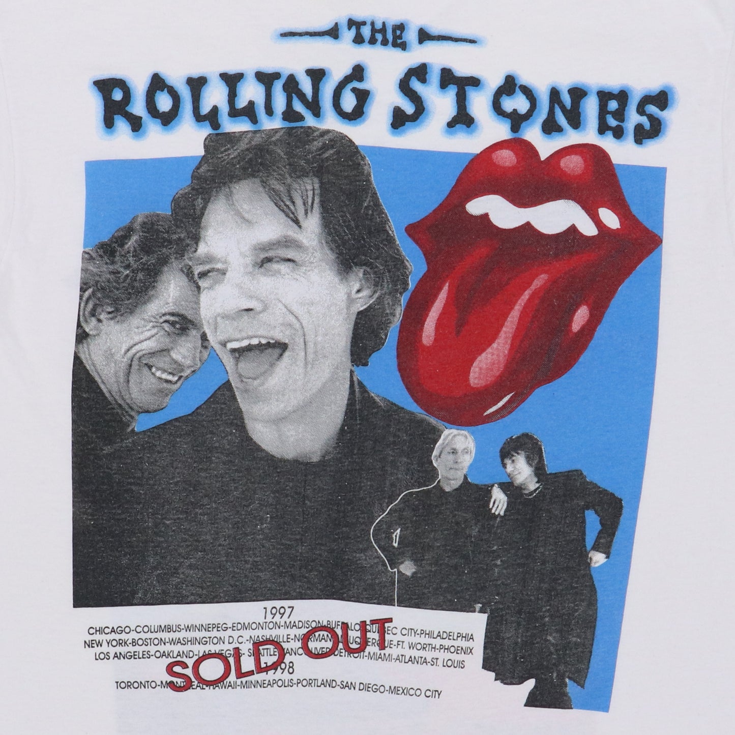 1997 Rolling Stones Bridges To Babylon Tour Shirt