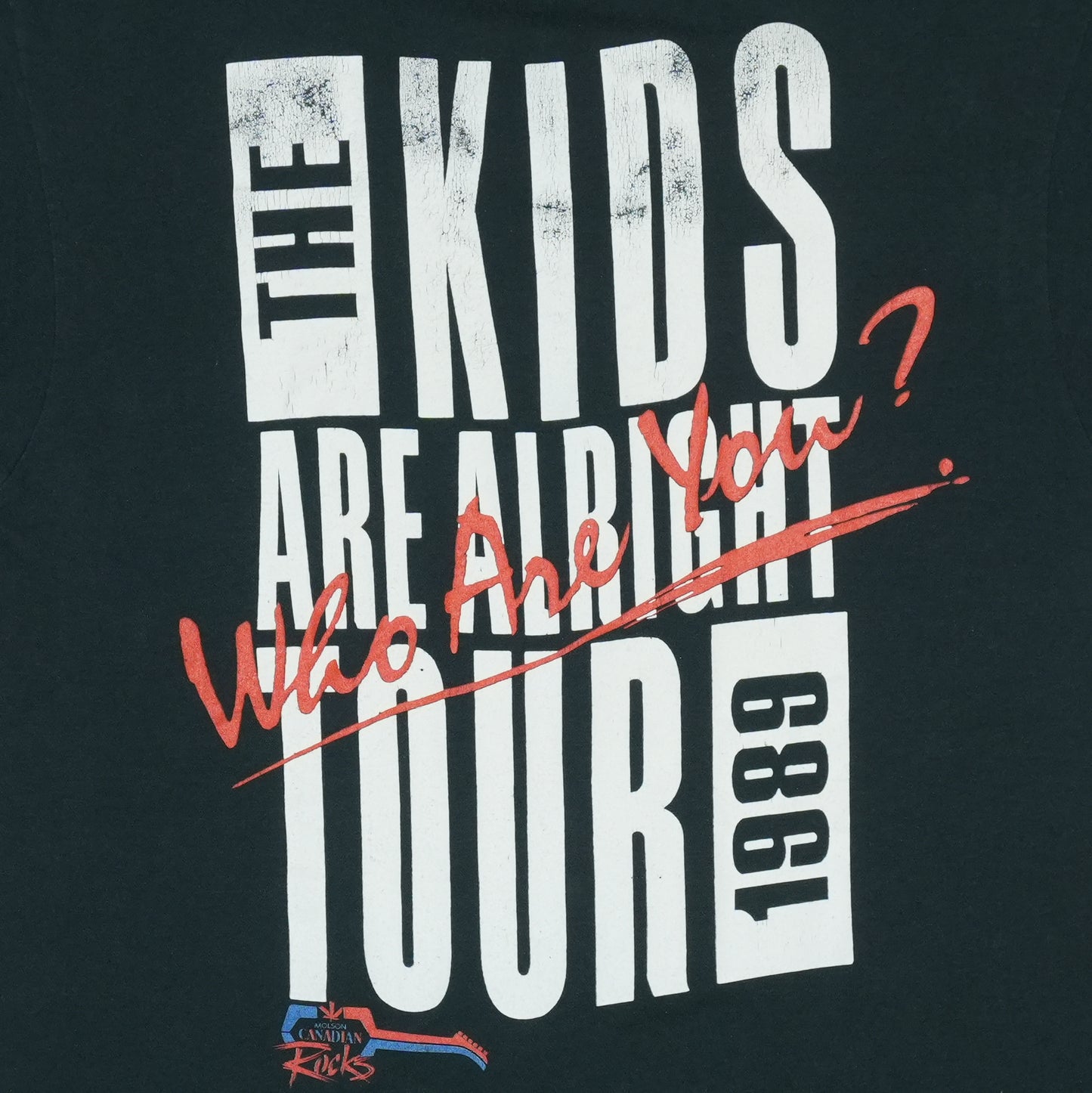 1989 The Who Kids Are Alright Tour Shirt