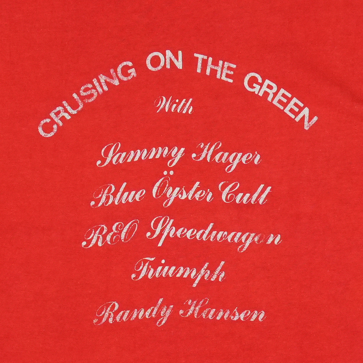 1980 Day On The Green Blue Oyster Cult Sammy Hagar Shirt
