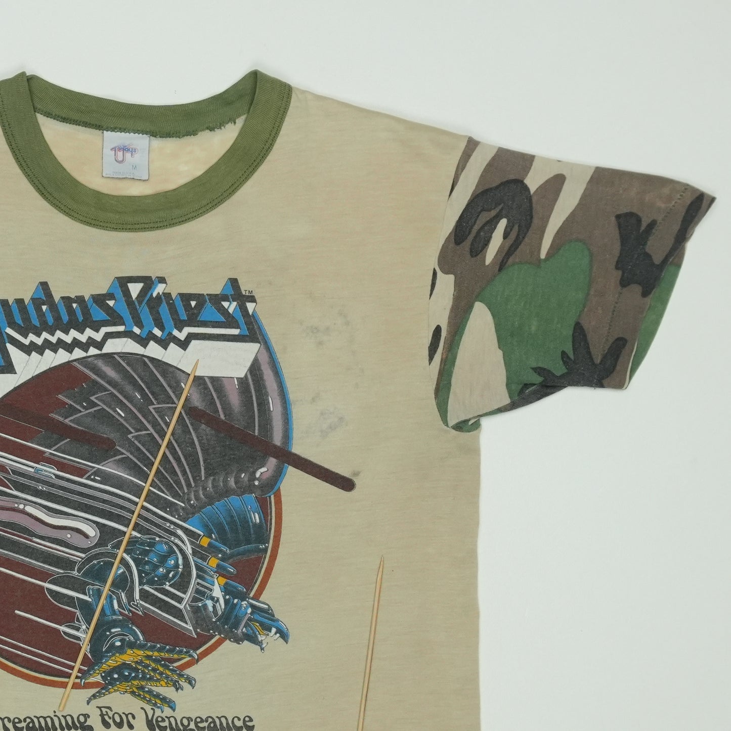 1982 Judas Priest Screaming For Vengeance Camo Tour Shirt