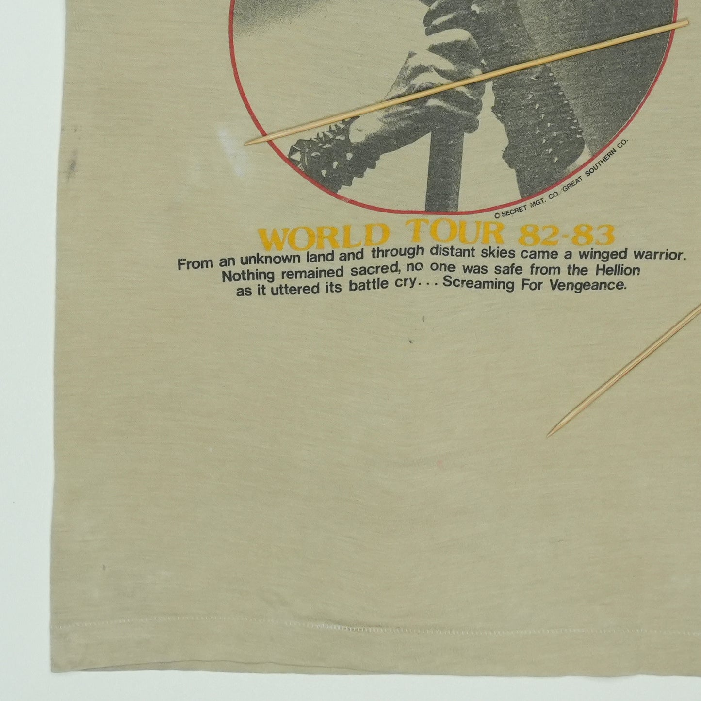 1982 Judas Priest Screaming For Vengeance Camo Tour Shirt