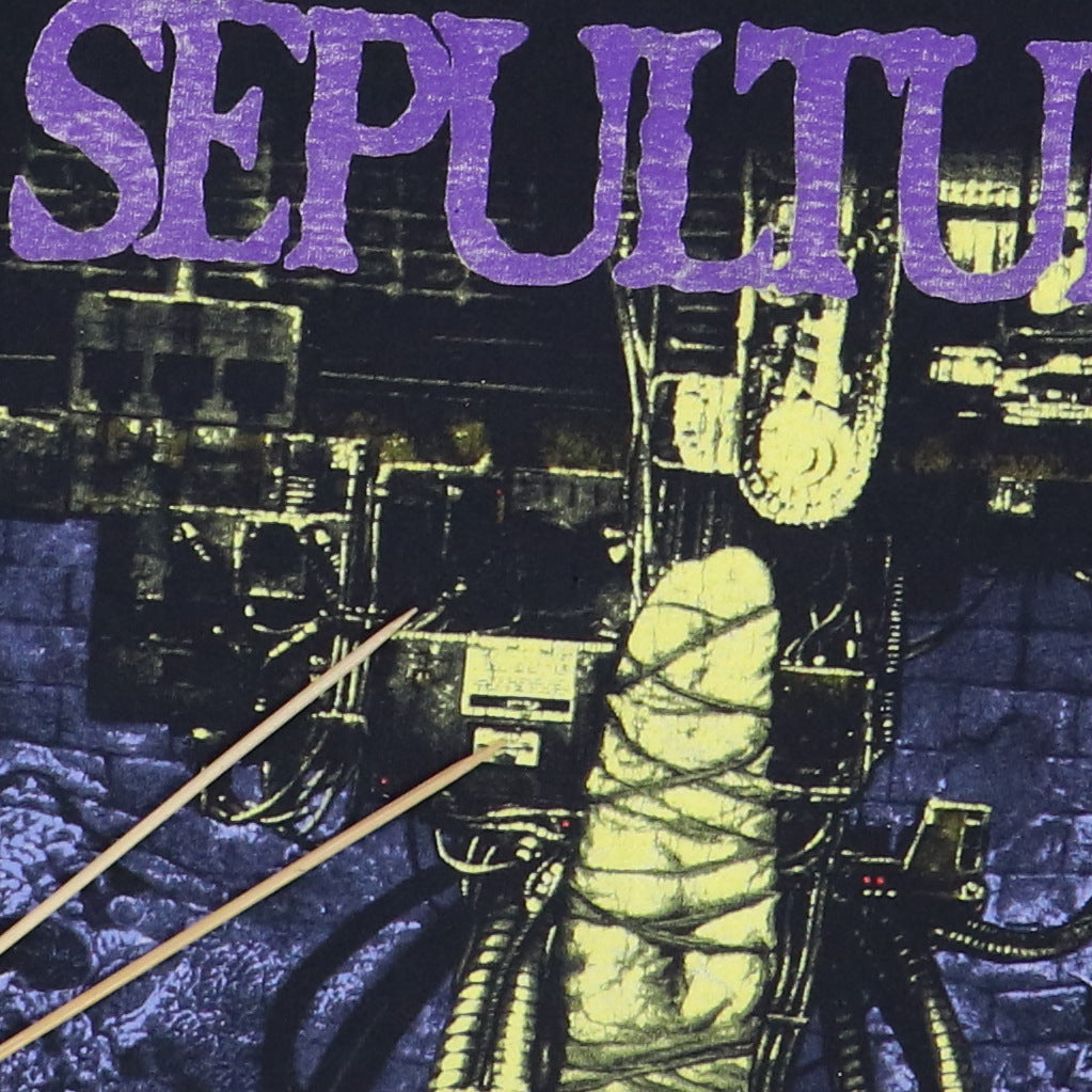 1993 Sepultura Chaos A.D. Shirt | Authentic Vintage Tee – WyCo Vintage