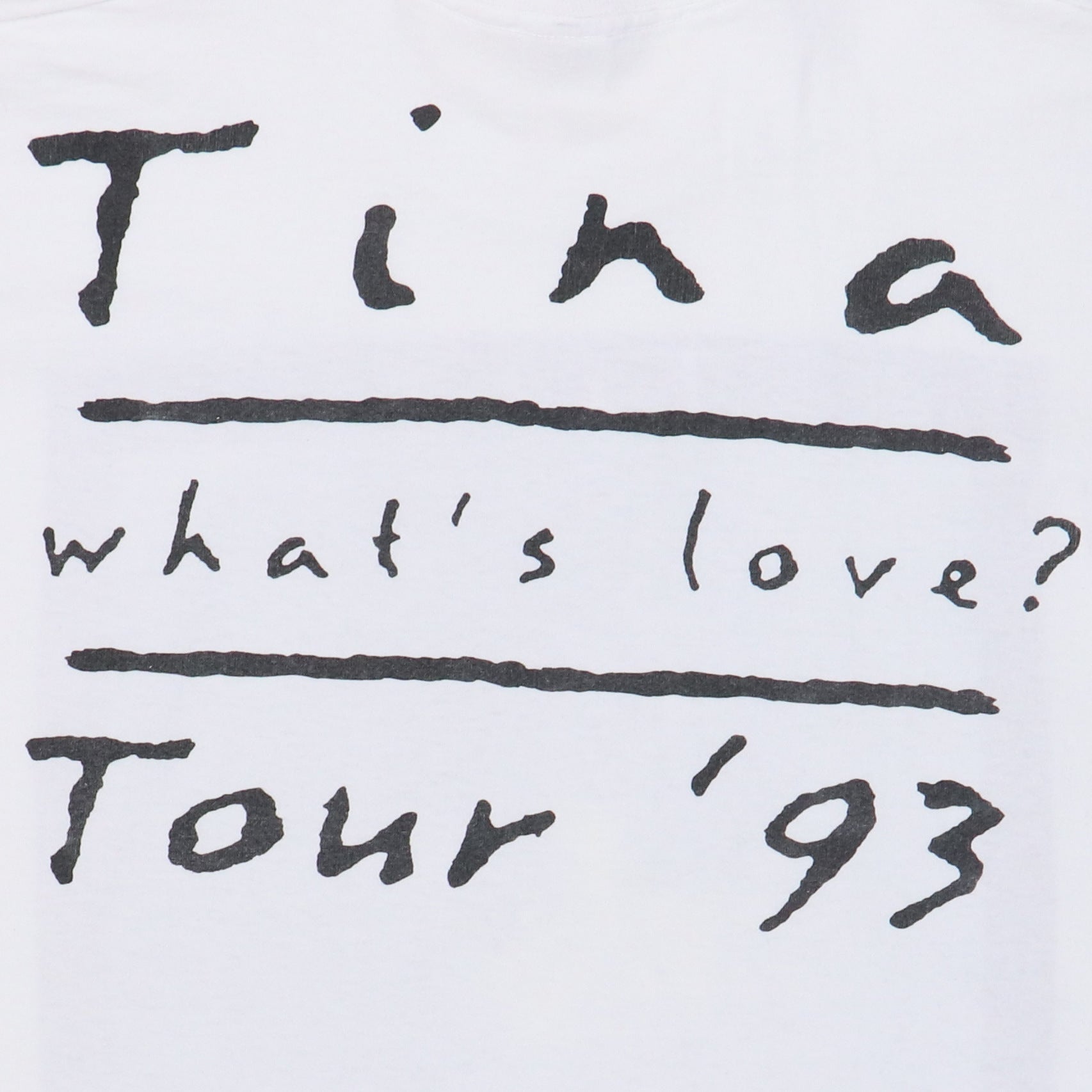 Original vintage 1993 Tina Turner What's Love Tour Shirt Original vintage 1993 Tina Turner What's Love Tour Shirt