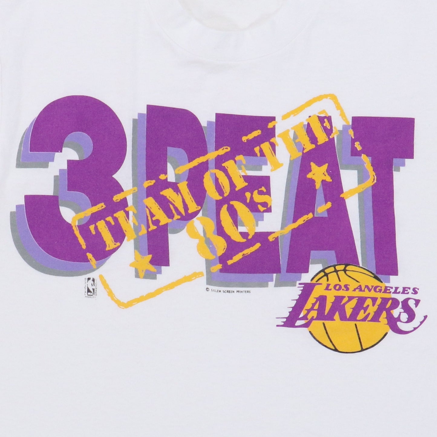 1980s Los Angeles Lakers 3 Peat Shirt