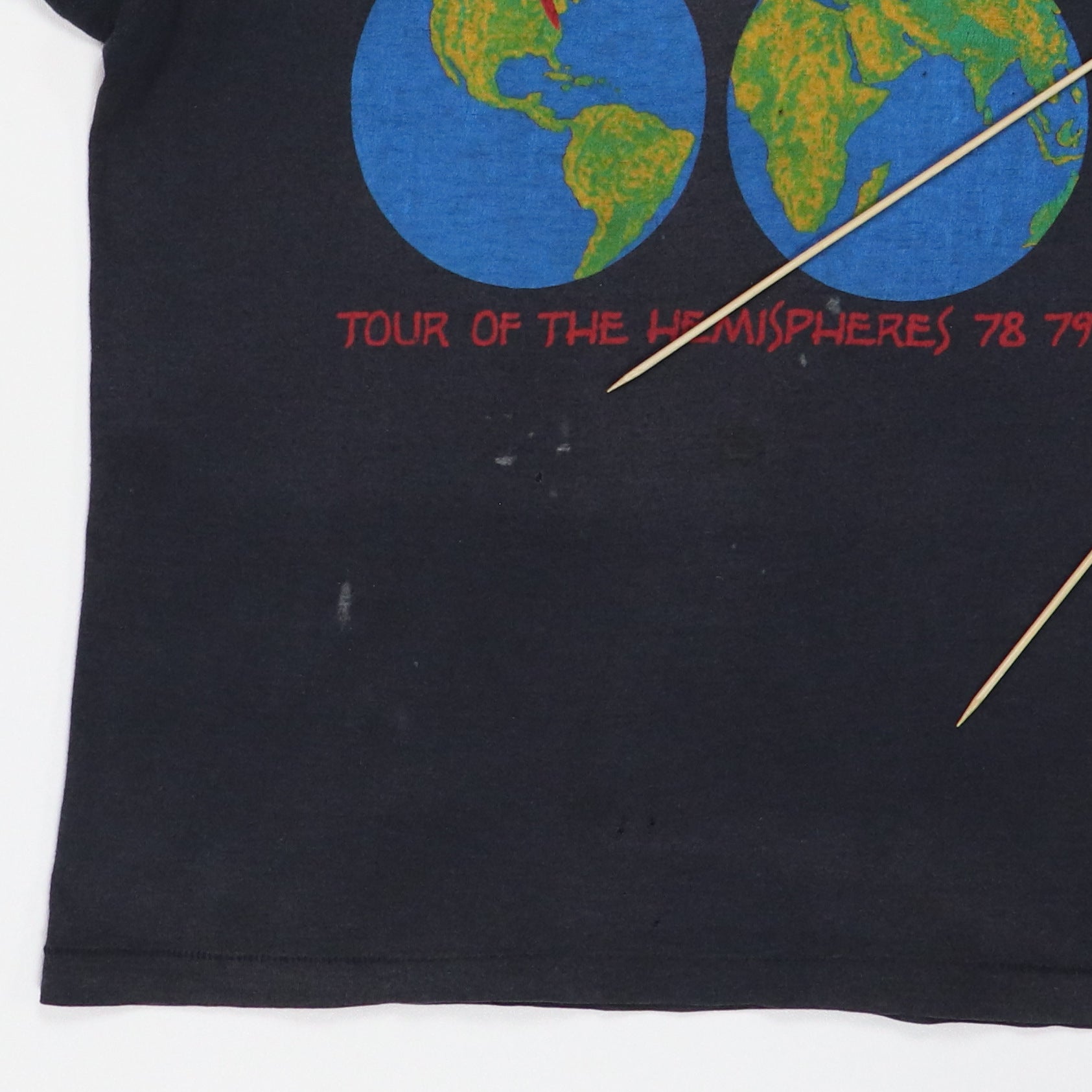 RUSH Hemispheres Tour 1978 T-Shirt - Officially Licensed Band Tee, Men's Sizes S-2XL