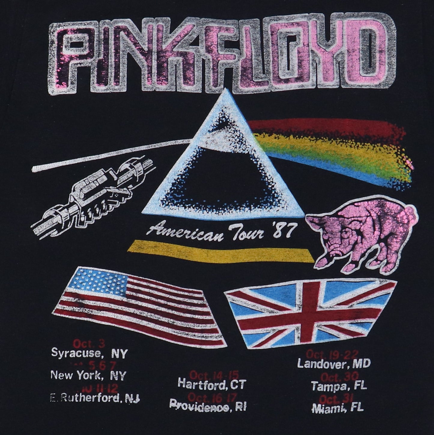 1987 Pink Floyd Momentary Lapse Of Reason Tour Shirt