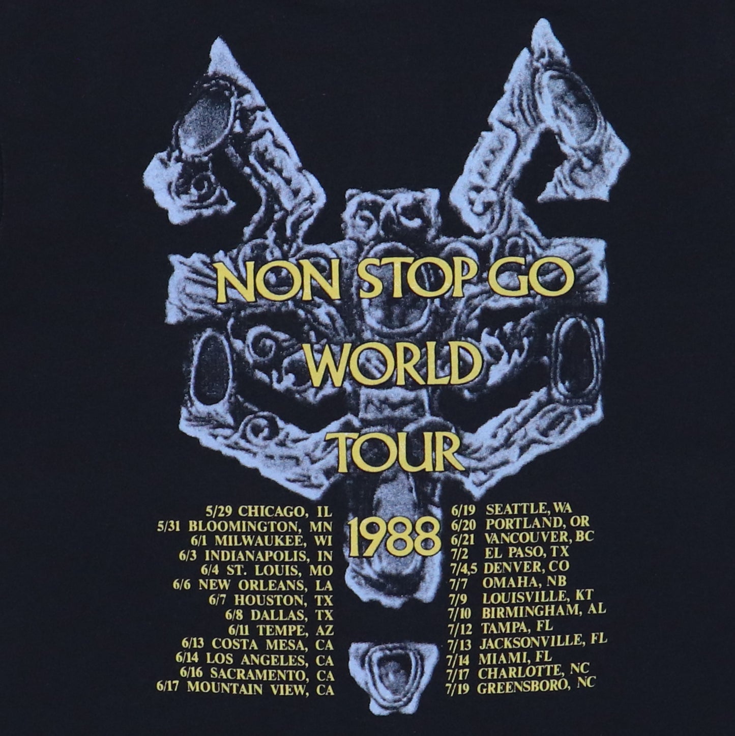 1988 Robert Plant Non Stop Go Tour Shirt