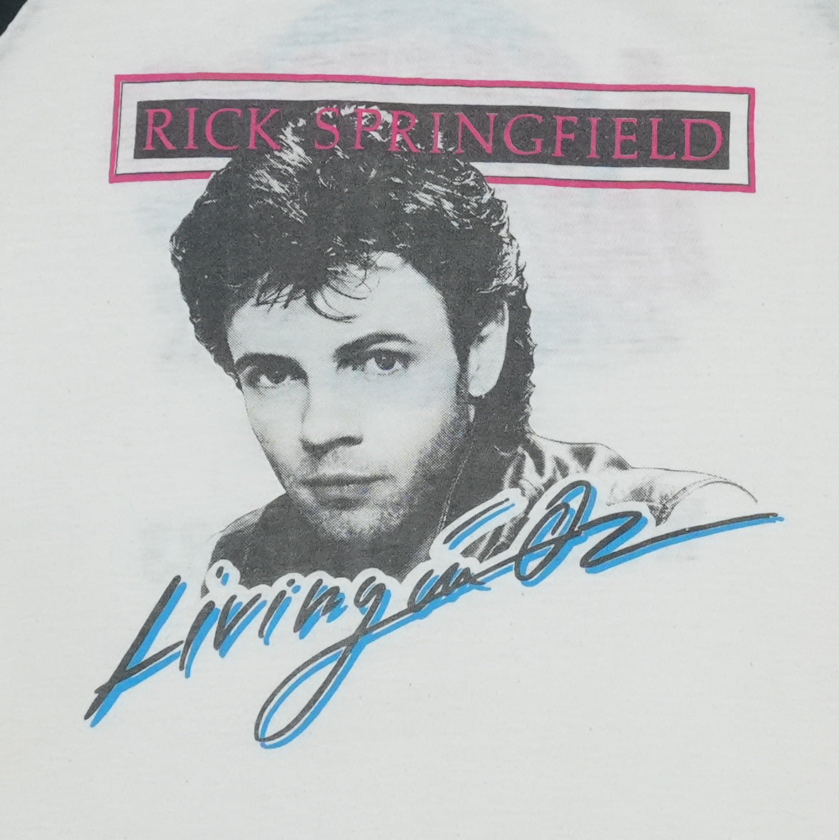 1983 Rick Springfield Living In Oz Tour Jersey Shirt