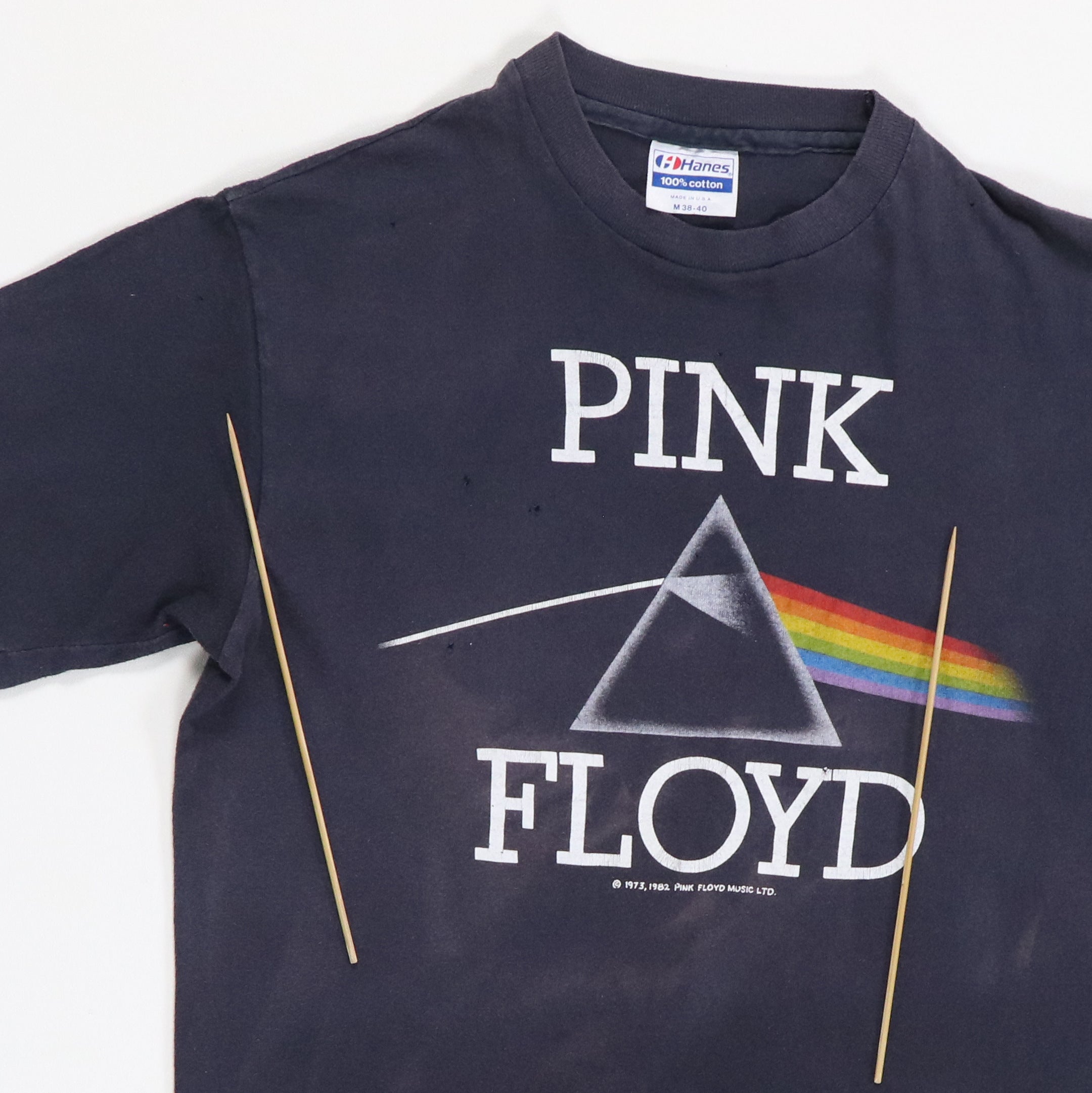1982 Pink Floyd Dark Side Of The Moon Shirt | Authentic Vintage