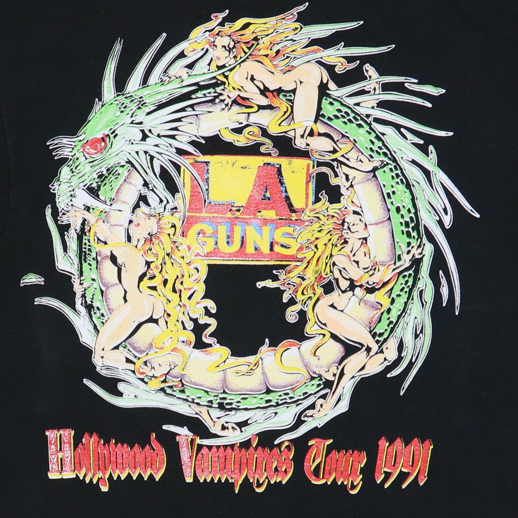 1991 LA Guns Hollywood Vampires Tour Shirt – WyCo Vintage