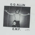 1988 G G Allin EMF Black & Blue Records Promo Shirt