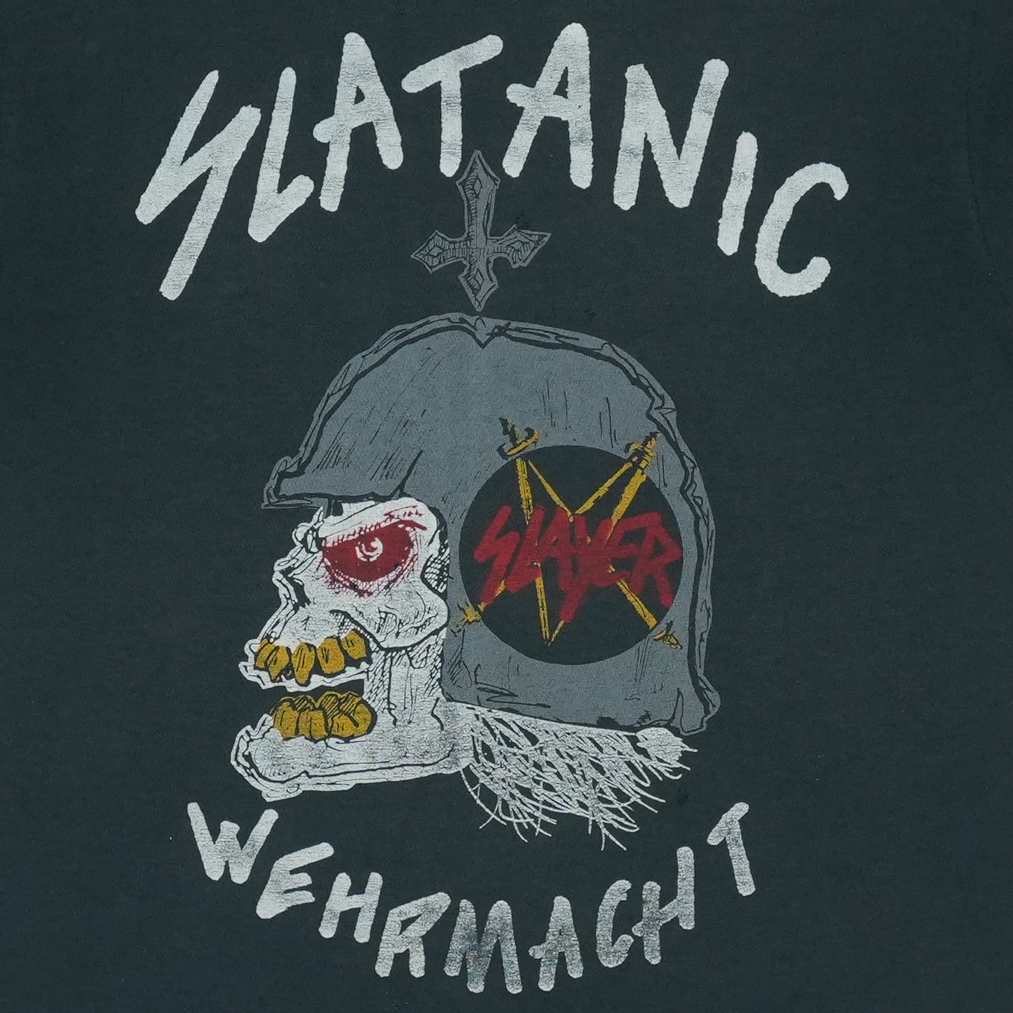 1985 Slayer Slatanic World Tour Shirt