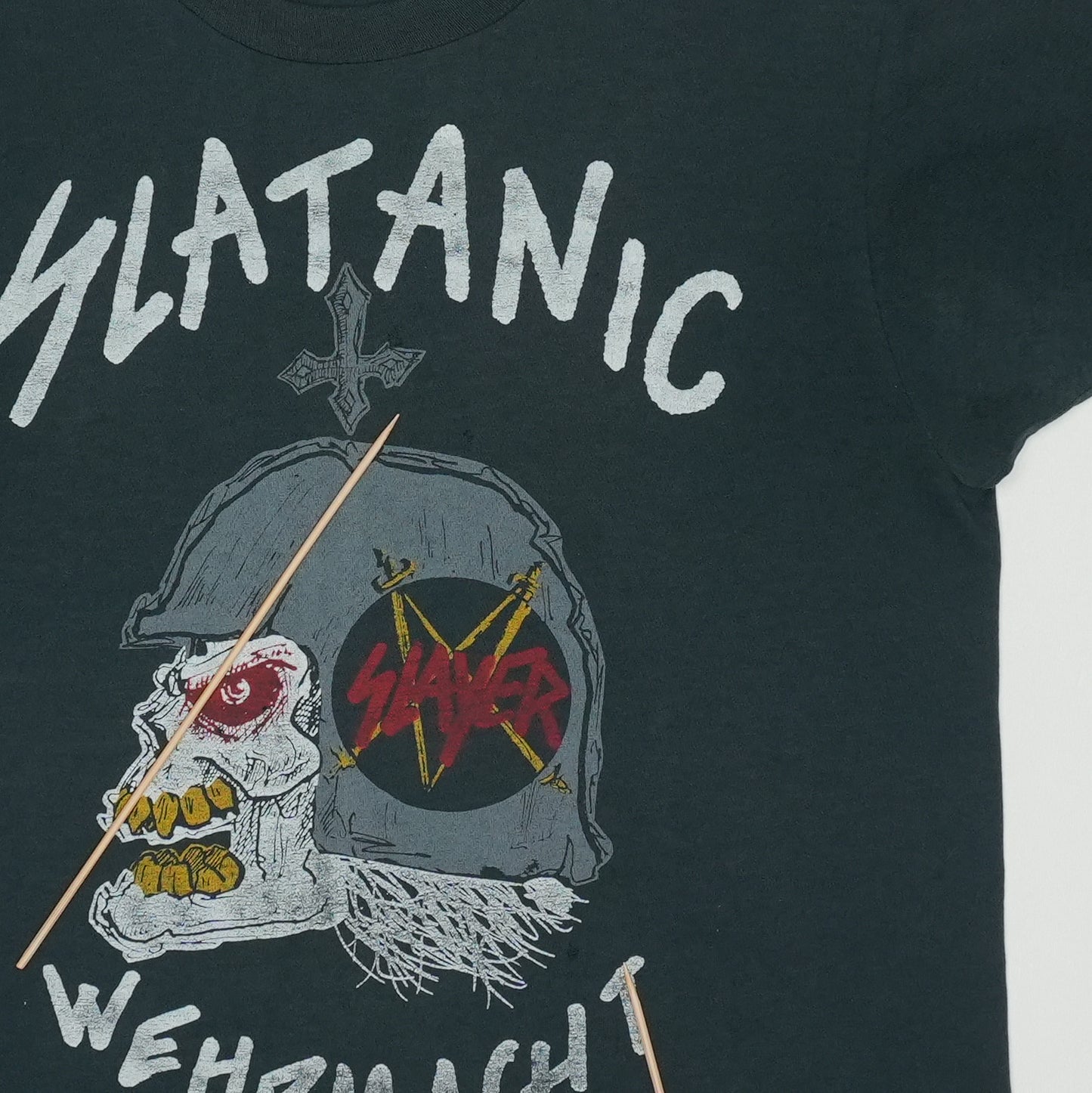 1985 Slayer Slatanic World Tour Shirt