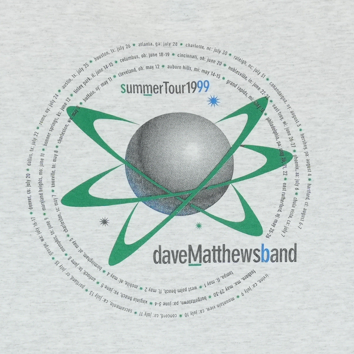 1999 Dave Matthews Band Local Crew Shirt