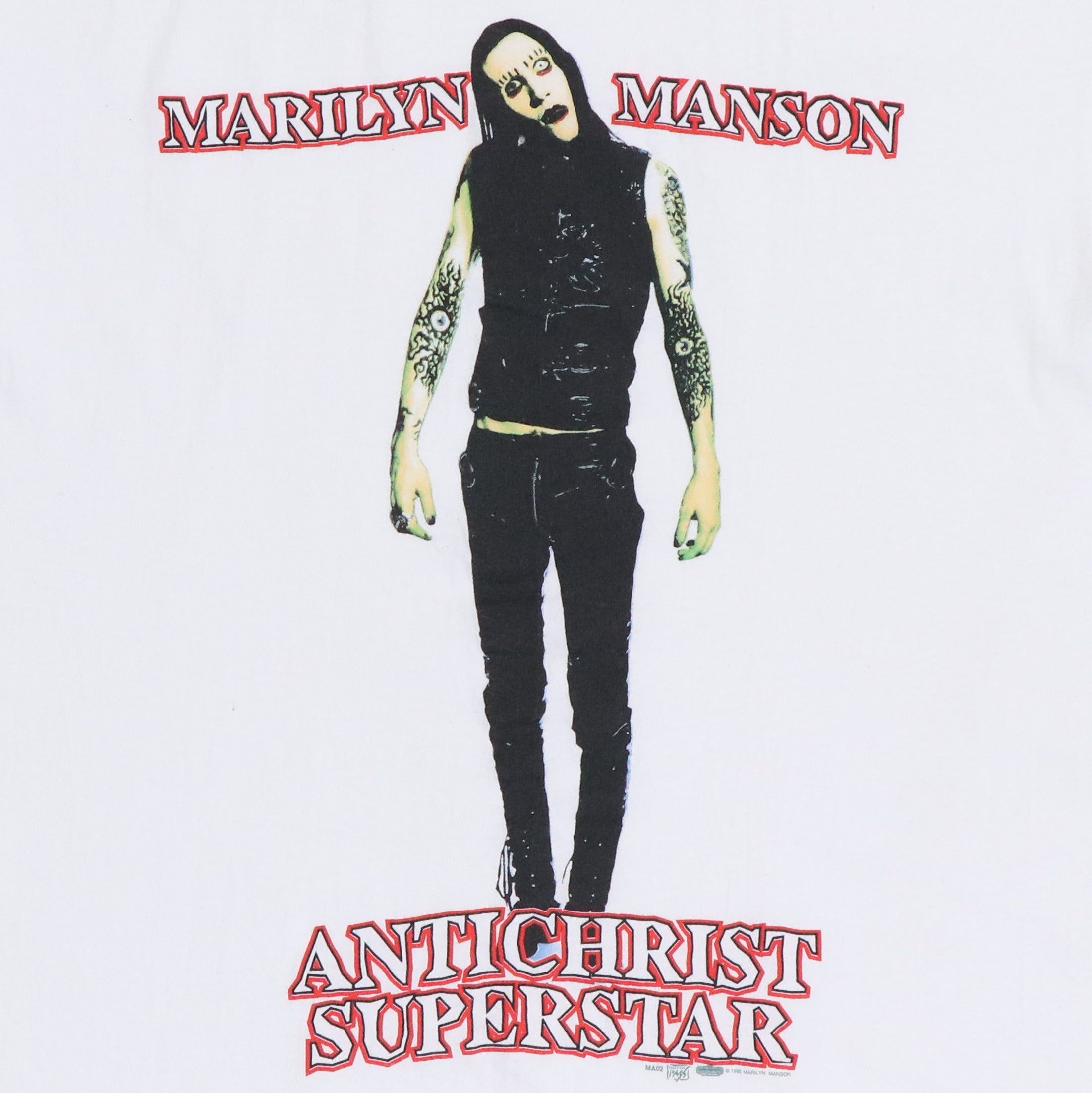 Original vintage 1995 Marilyn Manson Antichrist Superstar Shirt