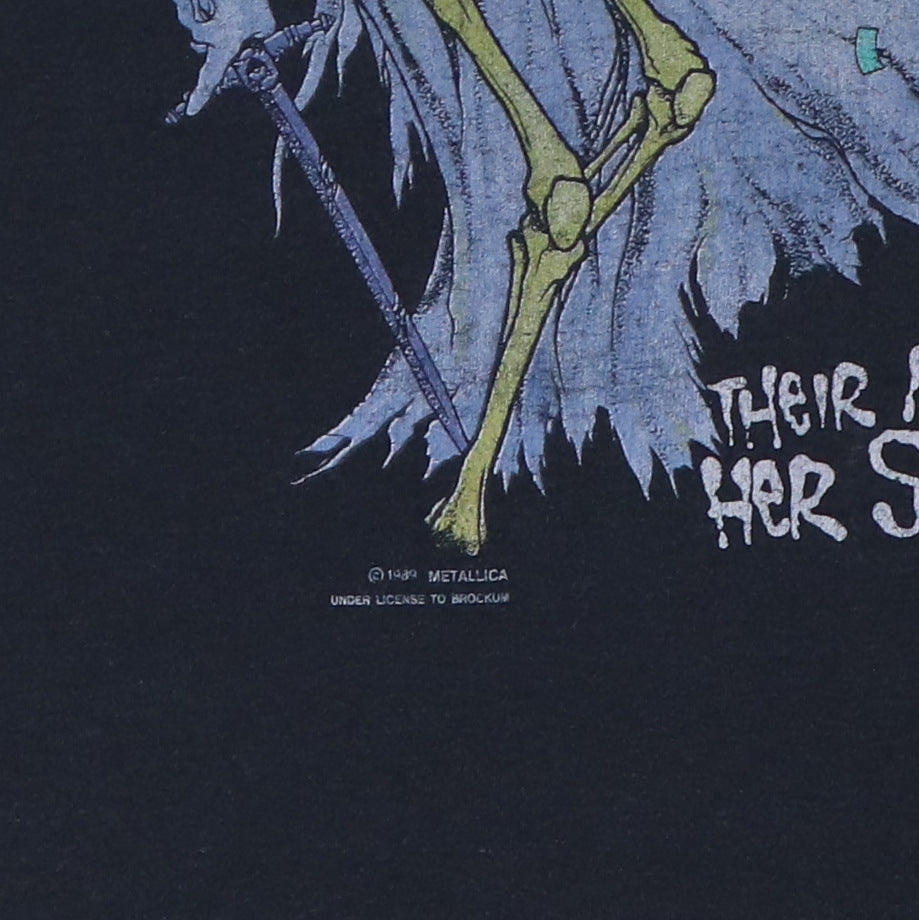1989 Metallica Doris And Justice For All Shirt | Authentic Vintage