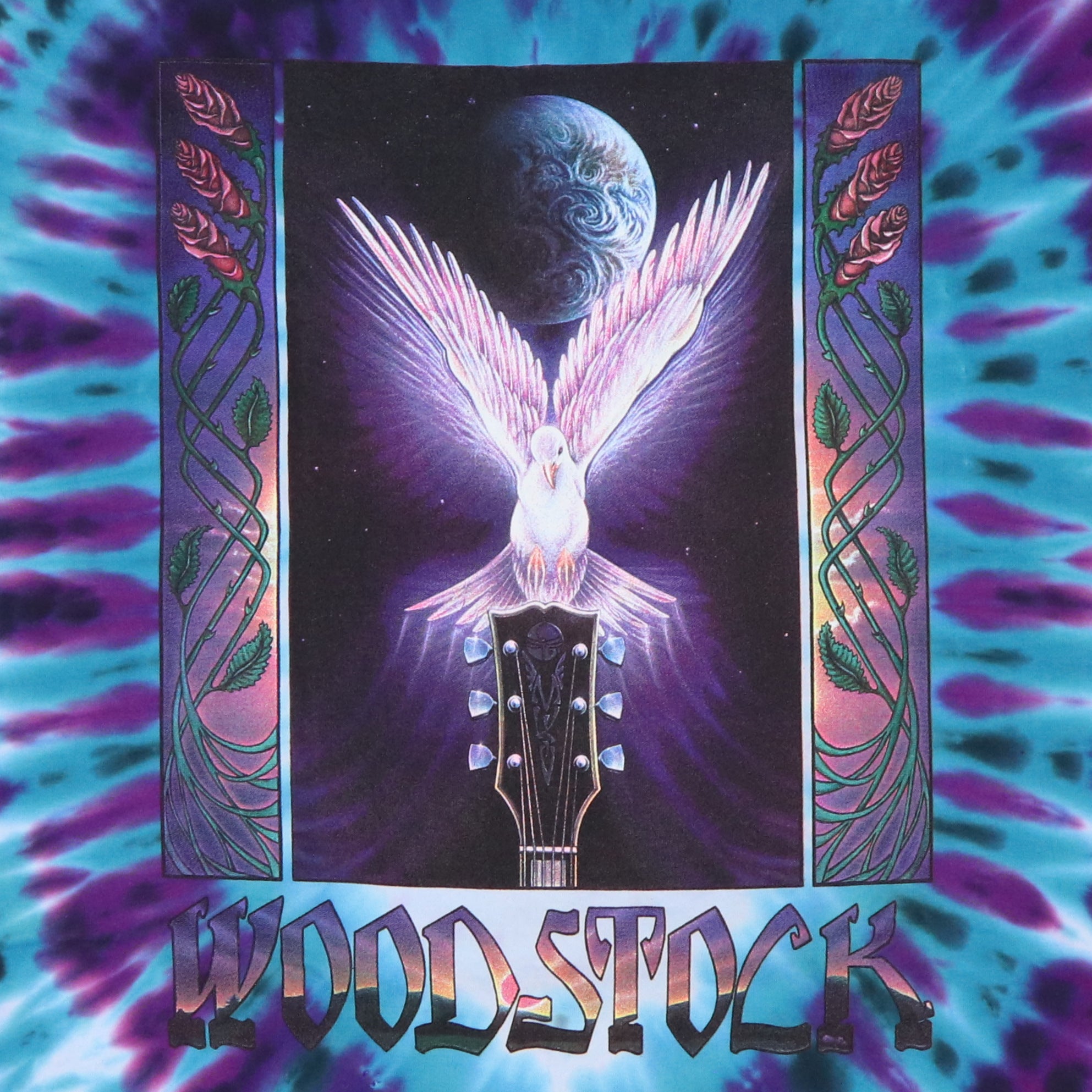 Original vintage 1990s Woodstock Tie Dye Shirt | WyCo Vintage