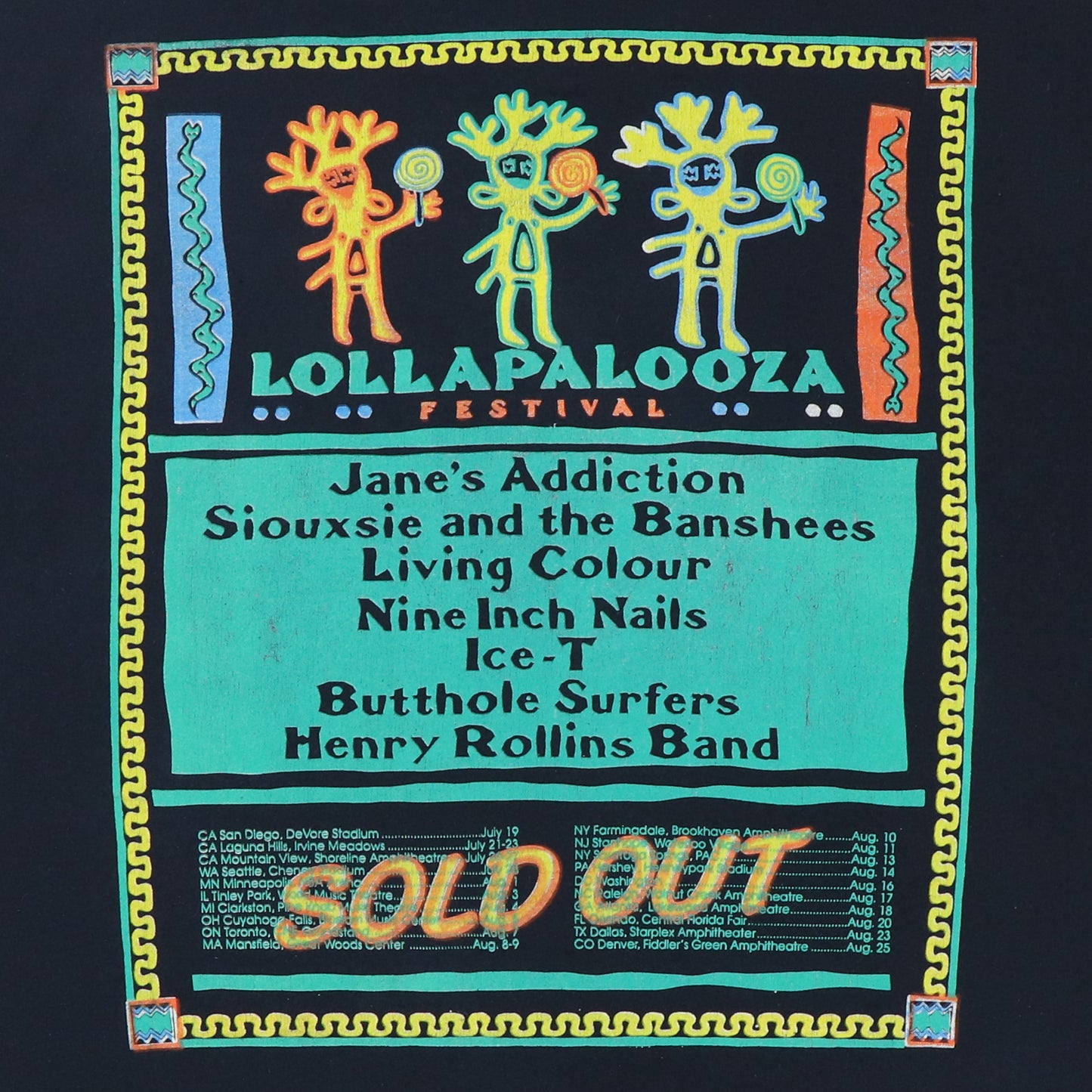 1991 Lollapalooza Tour Shirt