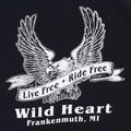 1990s Live Free Ride Free Flames Long Sleeve Shirt