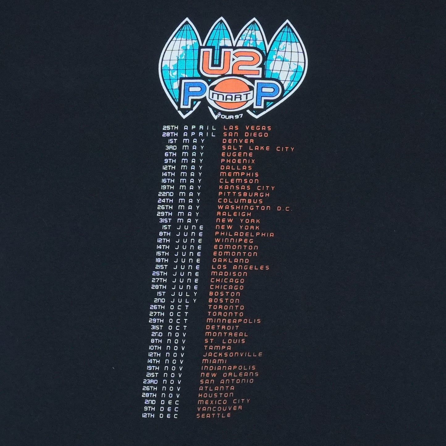 1997 U2 Pop Mart Tour Shirt