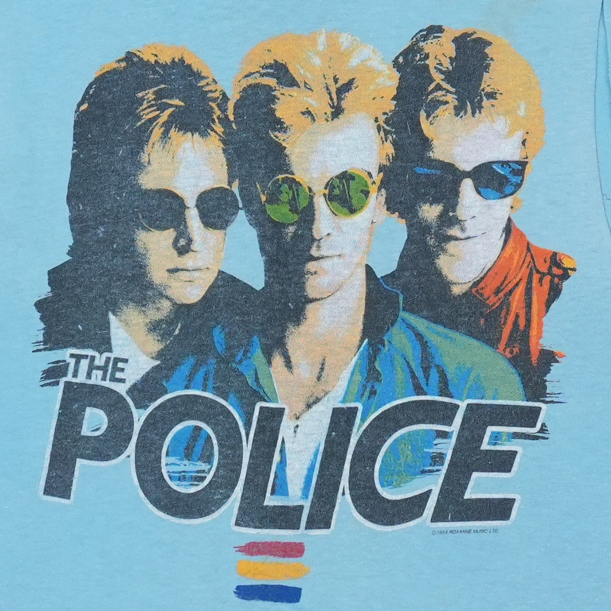 1983 The Police Synchronicity Tour Shirt Detail
