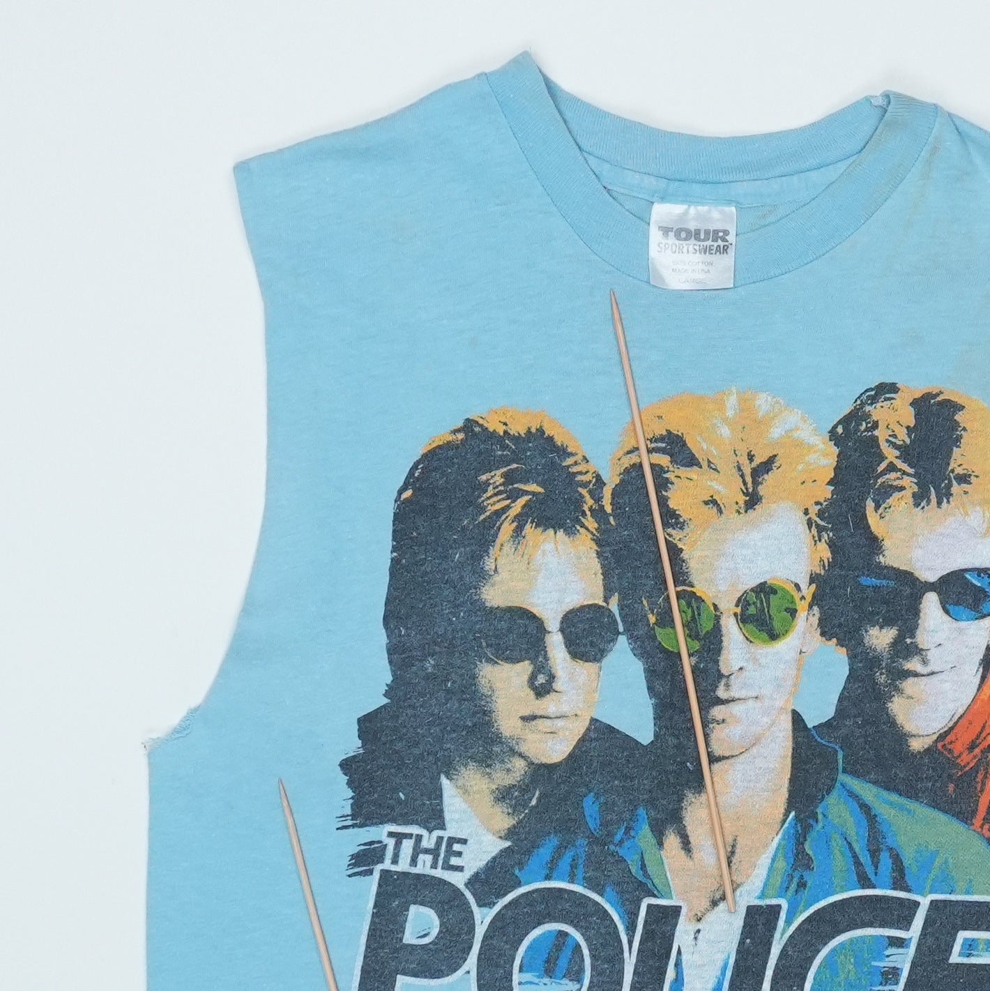 1983 The Police Synchronicity Tour Shirt Detail