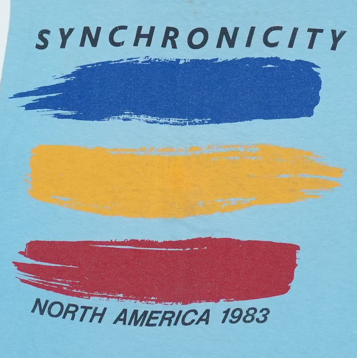 1983 The Police Synchronicity Tour Shirt Detail