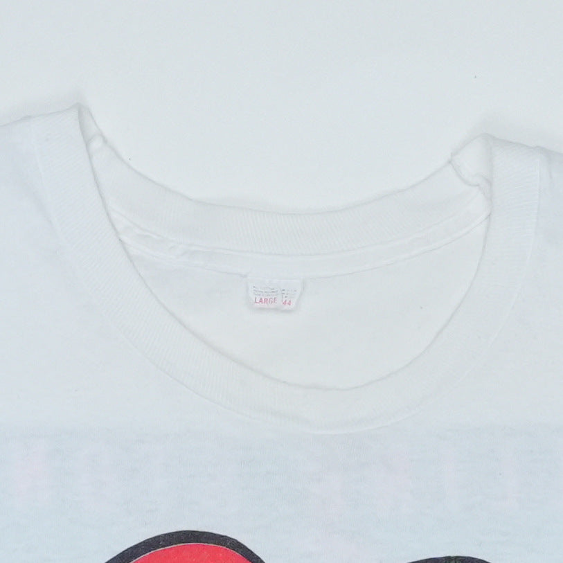 1989 Rolling Stones Steel Wheels Tour Shirt Detail