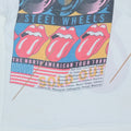 1989 Rolling Stones Steel Wheels Tour Shirt Detail