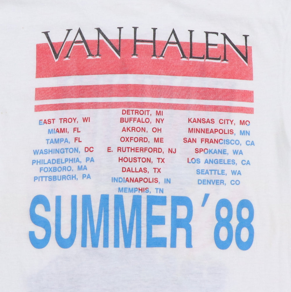 1988 Van Halen Summer Tour Shirt | Authentic Vintage Tee – WyCo
